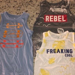 3 boys tanks